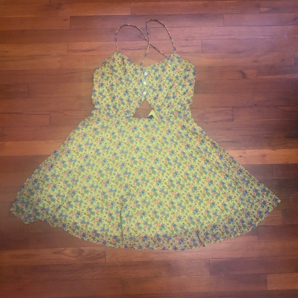 Floral Cut-Out Dress